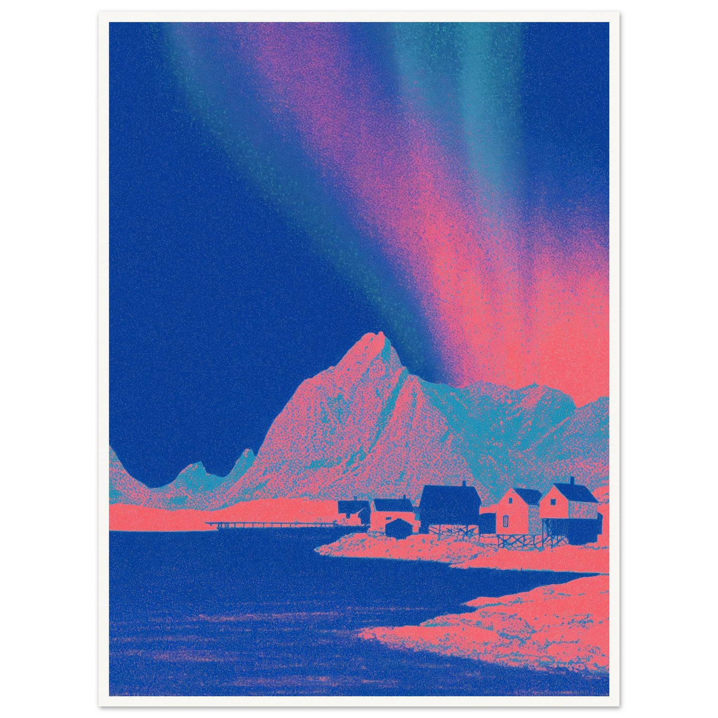 Pixel Shaman - Framed Poster - 30x40 cm / 12x16″ - Black frame