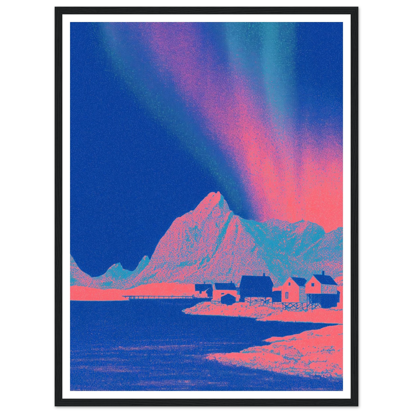 Pixel Shaman - Framed Poster - 30x40 cm / 12x16″ - Black frame