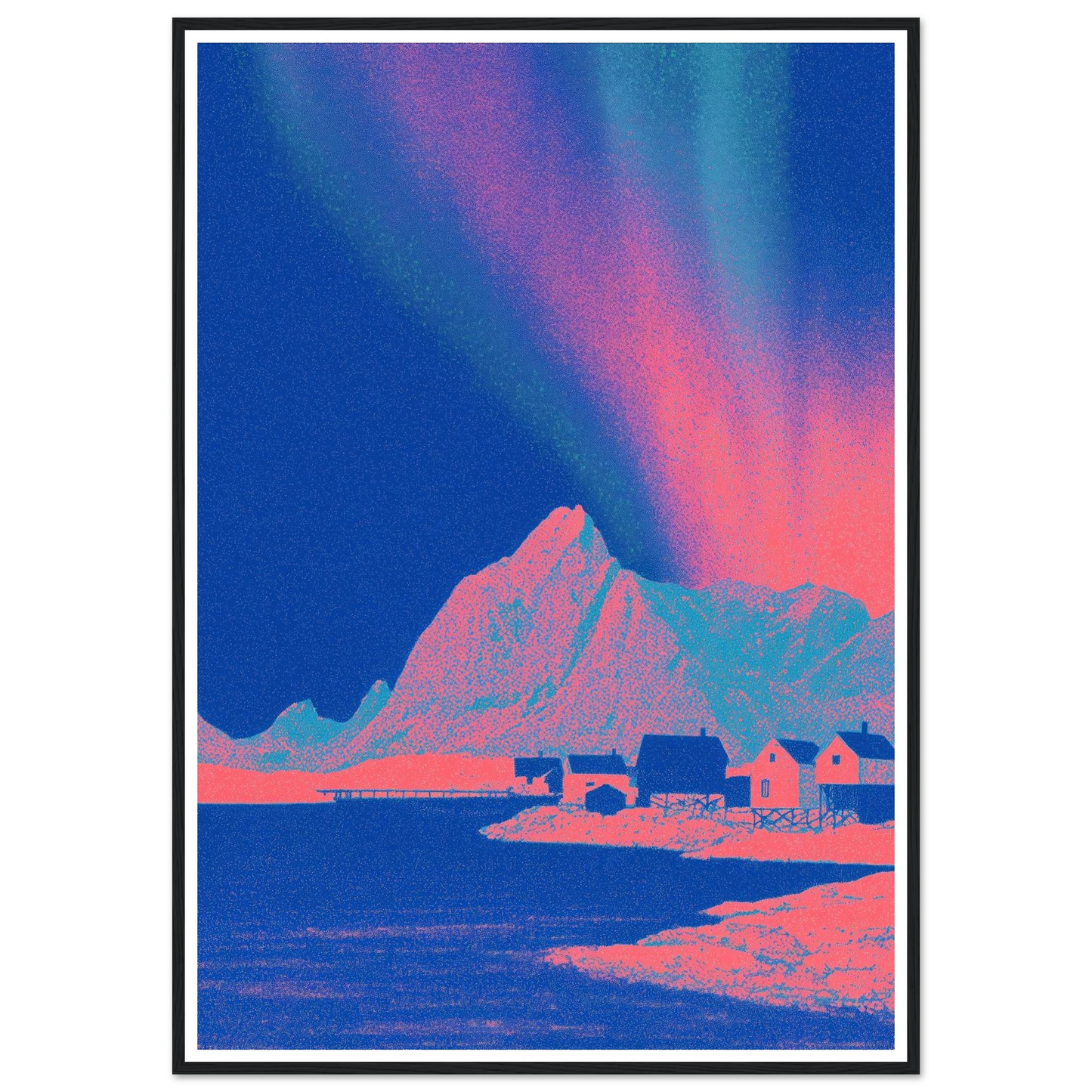 Pixel Shaman - Framed Poster - 30x40 cm / 12x16″ - Black frame