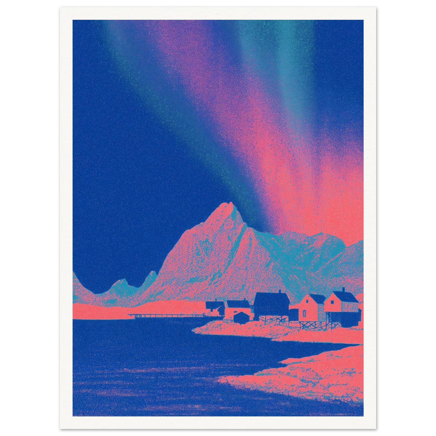 Pixel Shaman - Framed Poster - 30x40 cm / 12x16″ - Black frame