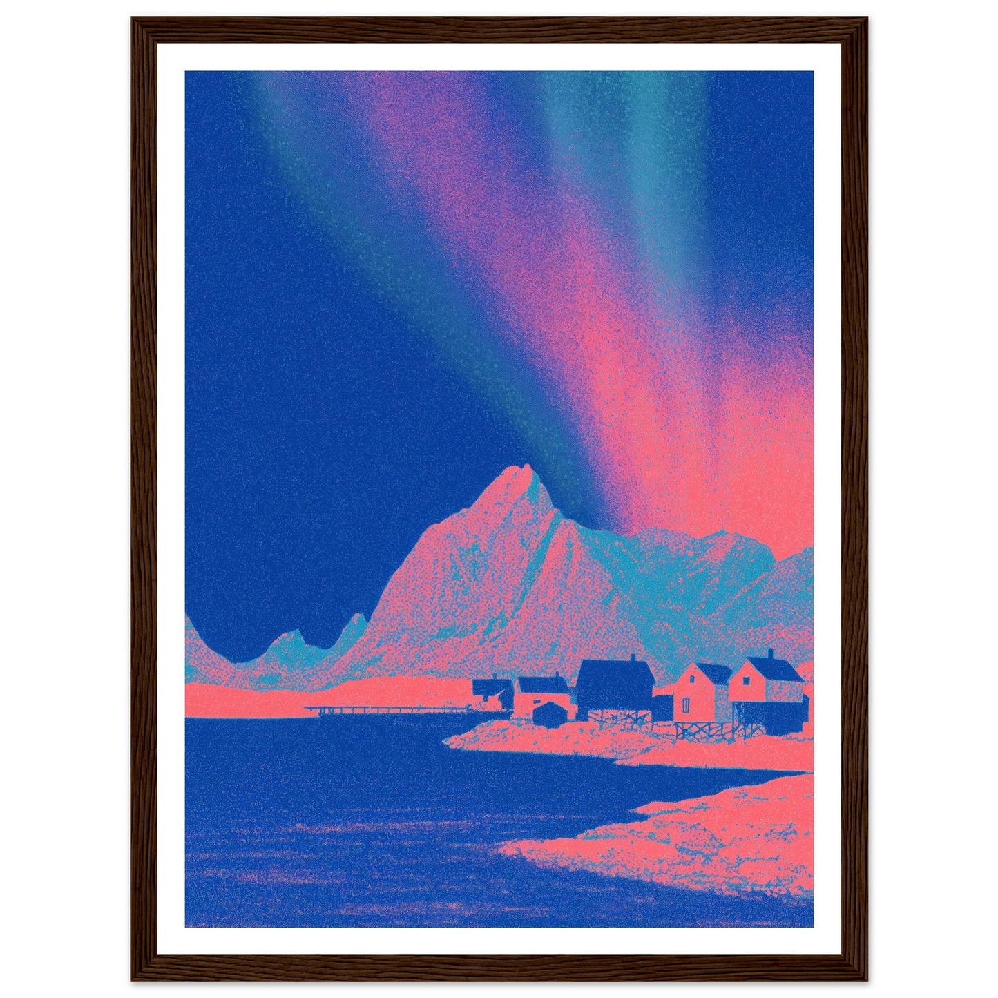 Pixel Shaman - Framed Poster - 30x40 cm / 12x16″ - Black frame