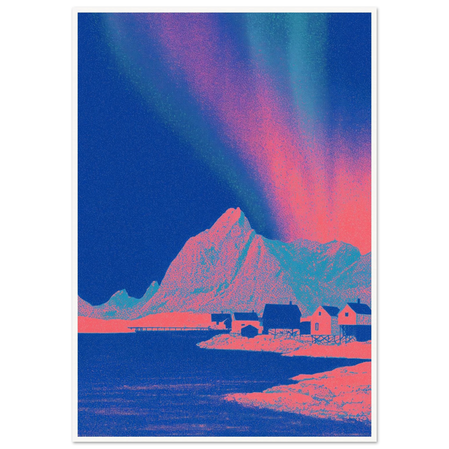 Pixel Shaman - Framed Poster - 30x40 cm / 12x16″ - Black frame