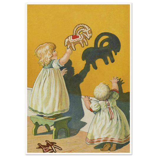 Playful Shadow Puppets - Framed Poster - 30x40 cm / 12x16″ - Black frame