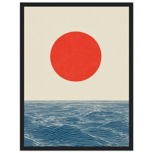 Poetic Serenity - Framed Poster - 30x40 cm / 12x16″ - Black frame