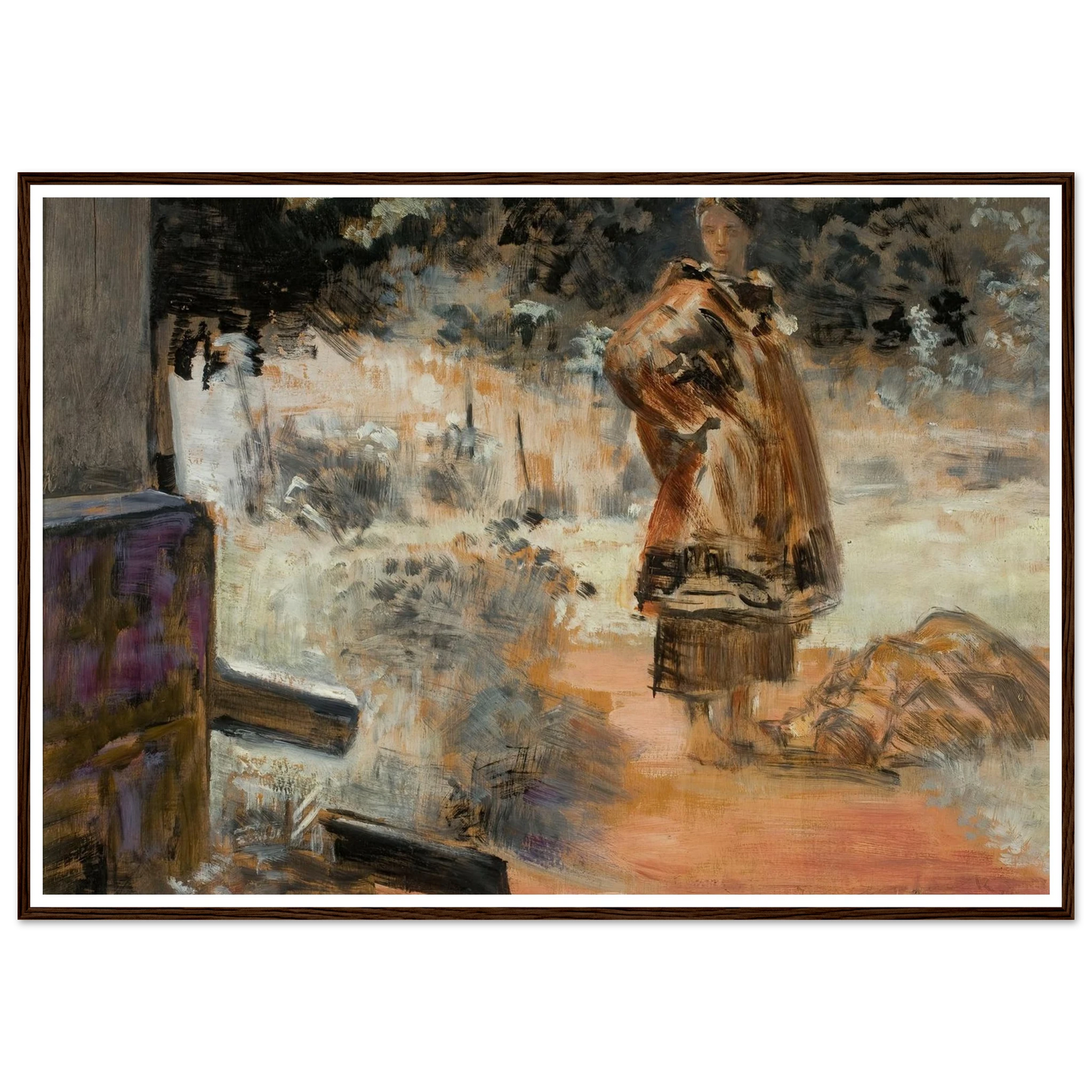 Poisoned water well, sketch (1909) Art Print | Jacek Malczewski - Framed Poster - 30x40 cm / 12x16″ - Black frame