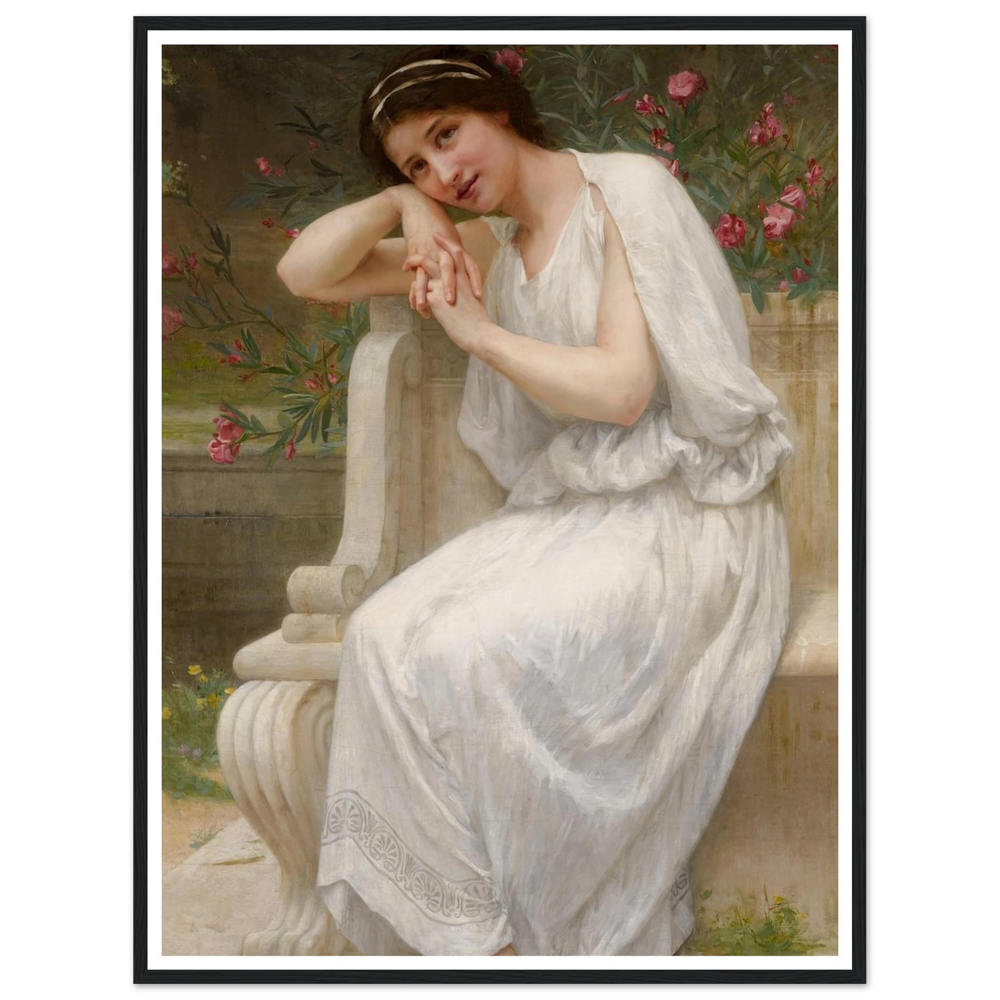 Polyhymnia Art Print | Guillaume Seignac - Framed Poster - 30x40 cm / 12x16″ - Black frame