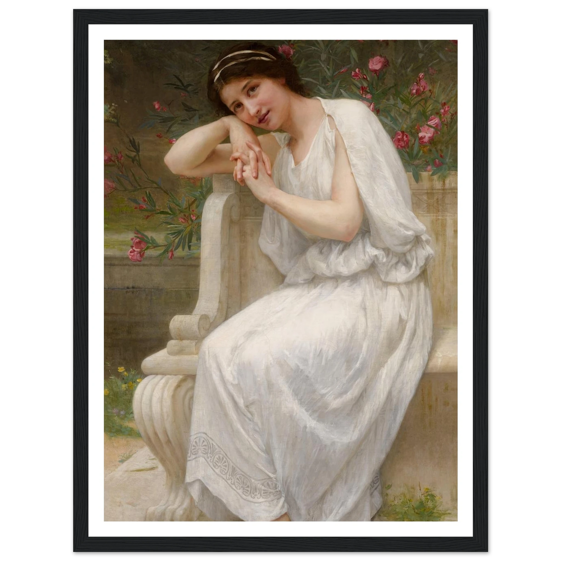 Polyhymnia Art Print | Guillaume Seignac - Framed Poster - 30x40 cm / 12x16″ - Black frame