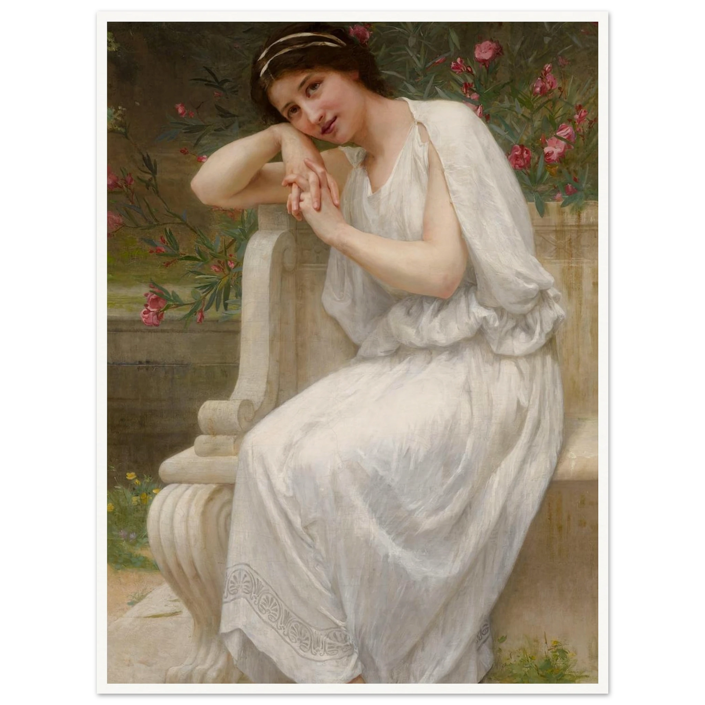 Polyhymnia Art Print | Guillaume Seignac - Framed Poster - 30x40 cm / 12x16″ - Black frame