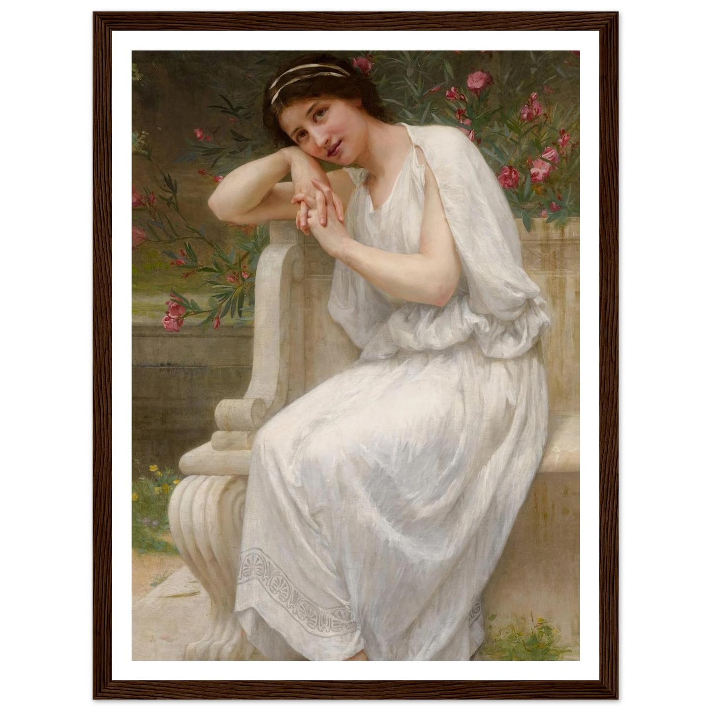 Polyhymnia Art Print | Guillaume Seignac - Framed Poster - 30x40 cm / 12x16″ - Black frame