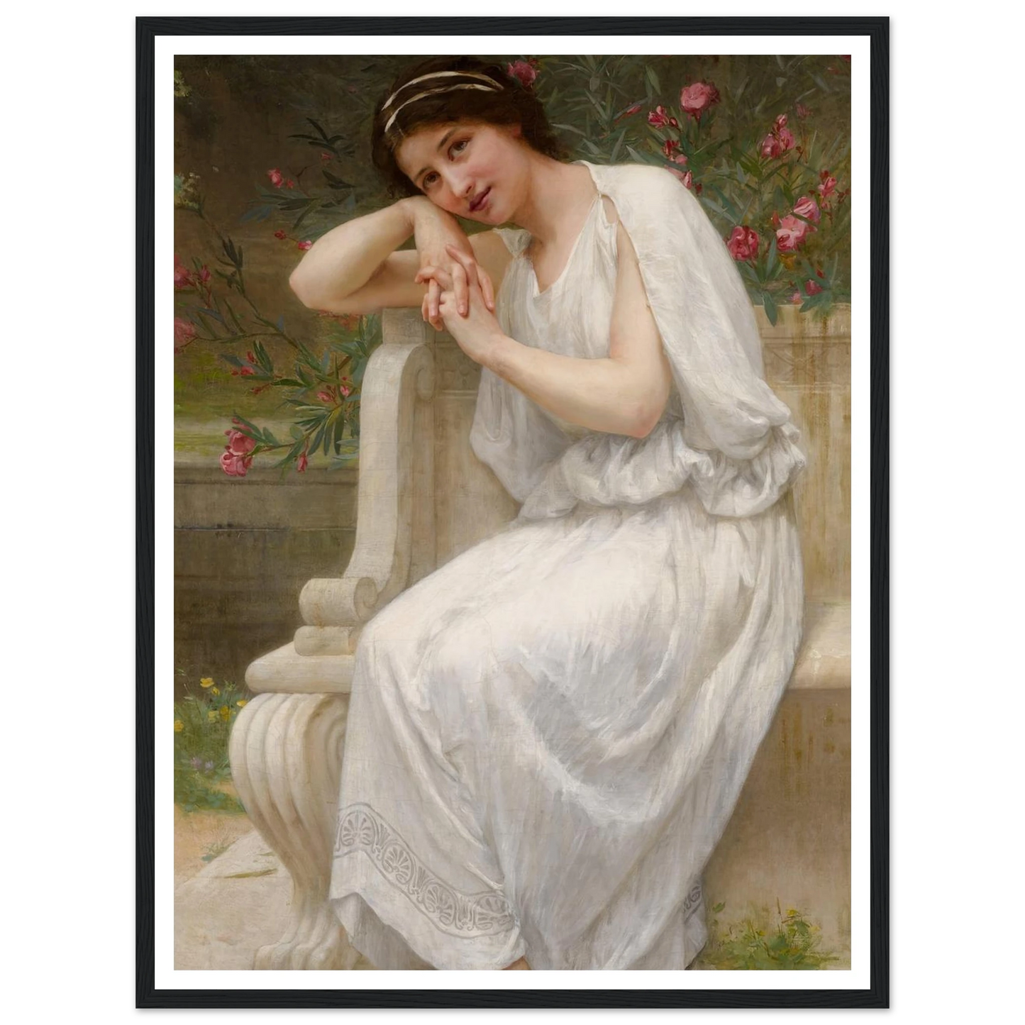 Polyhymnia Art Print | Guillaume Seignac - Framed Poster - 30x40 cm / 12x16″ - Black frame