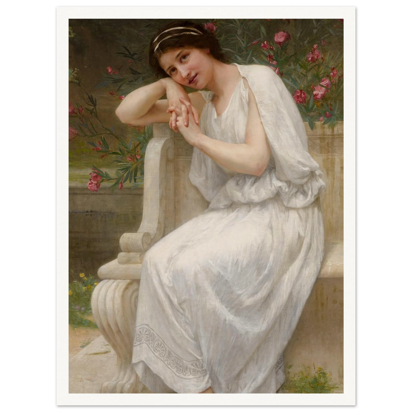 Polyhymnia Art Print | Guillaume Seignac - Framed Poster - 30x40 cm / 12x16″ - Black frame