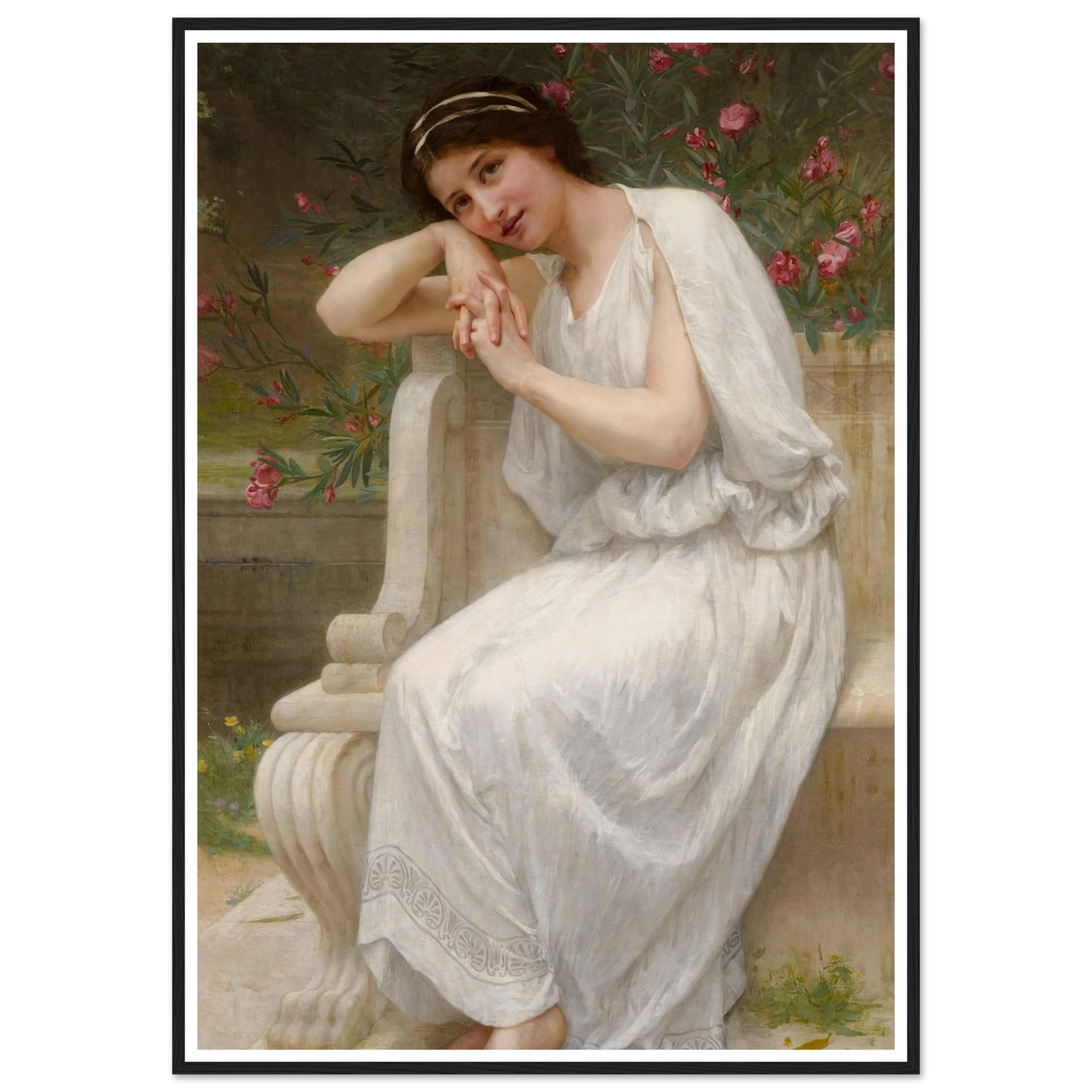 Polyhymnia Art Print | Guillaume Seignac - Framed Poster - 30x40 cm / 12x16″ - Black frame