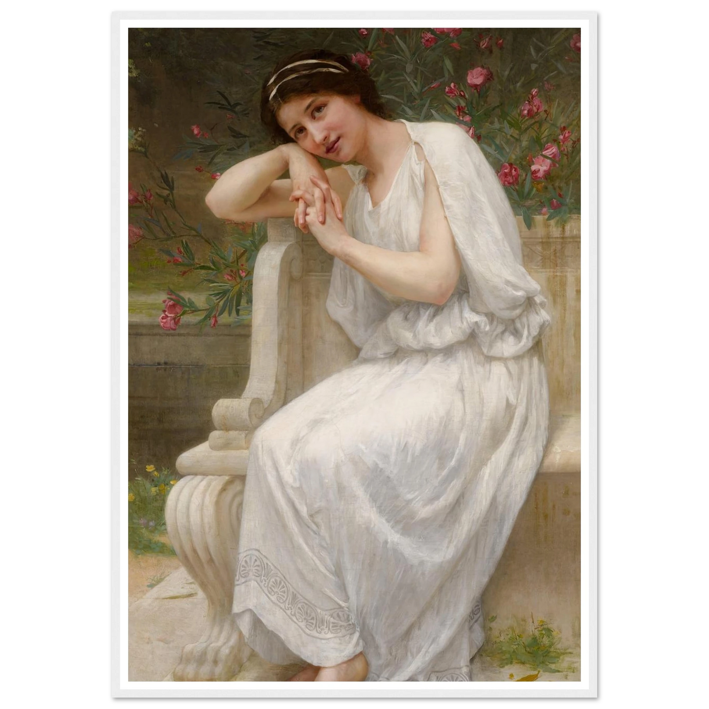 Polyhymnia Art Print | Guillaume Seignac - Framed Poster - 30x40 cm / 12x16″ - Black frame