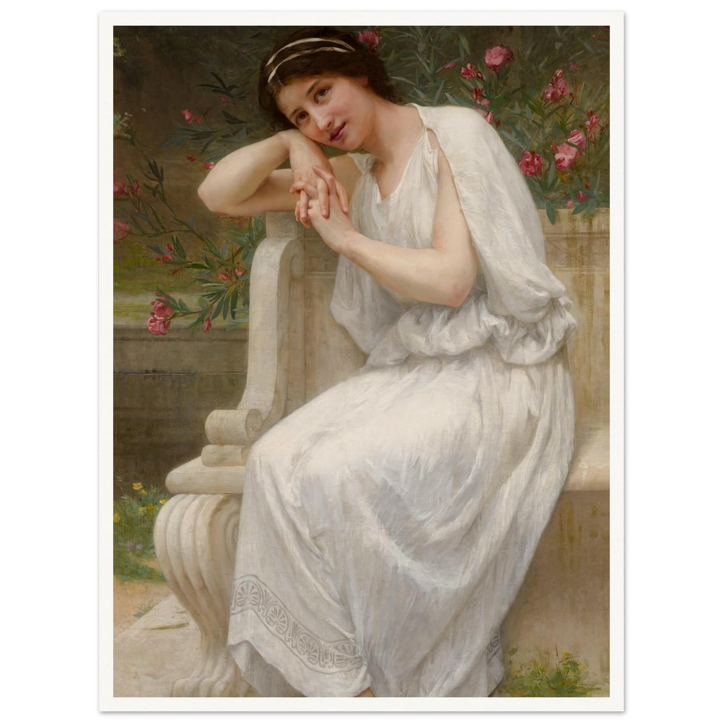 Polyhymnia Art Print | Guillaume Seignac - Framed Poster - 30x40 cm / 12x16″ - Black frame