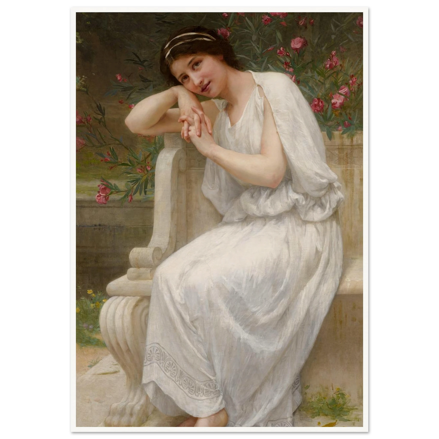 Polyhymnia Art Print | Guillaume Seignac - Framed Poster - 30x40 cm / 12x16″ - Black frame