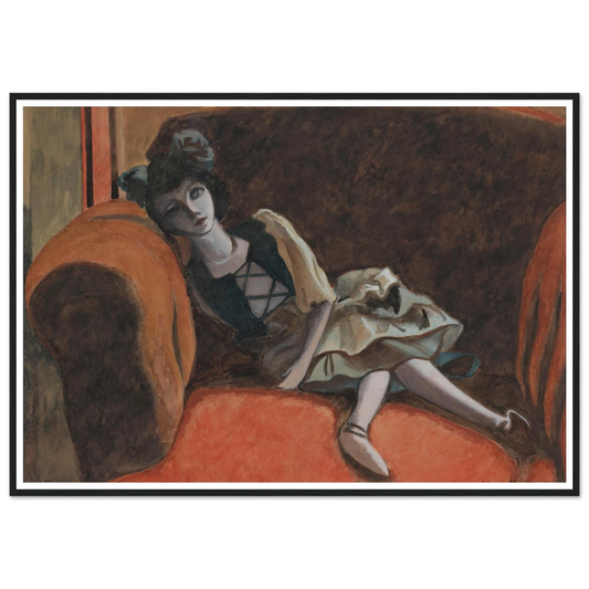 Pop (1933) Art Print | Leon Spilliaert - Framed Poster - 30x40 cm / 12x16″ - Black frame