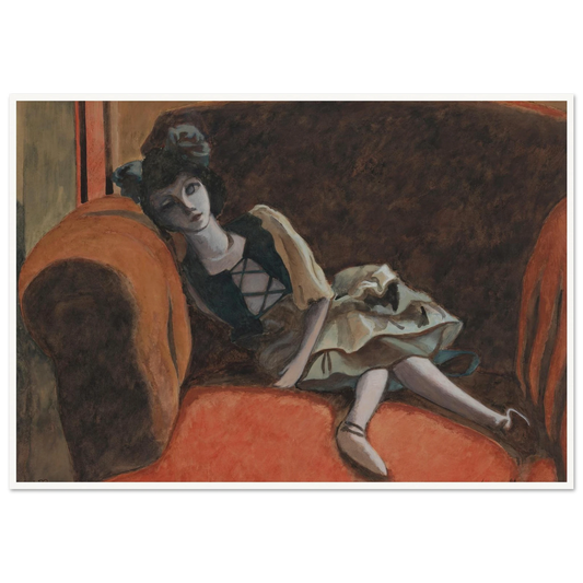 Pop (1933) Art Print | Leon Spilliaert - Framed Poster - 30x40 cm / 12x16″ - Black frame