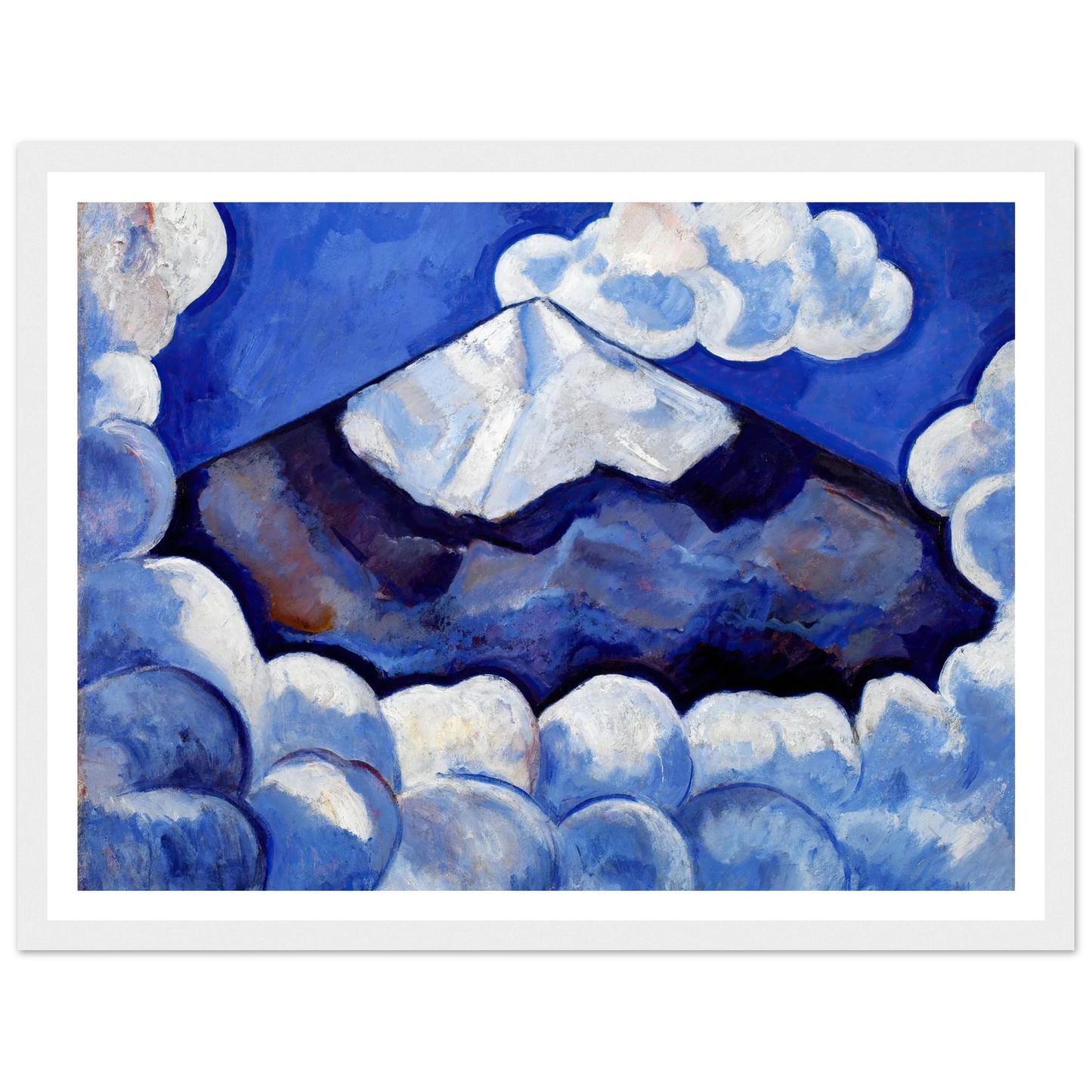 Popocatepetl, Spirited Morning– Mexico (1932) Art Print | Marsden Hartley - Framed Poster - 30x40 cm / 12x16″ - Black frame