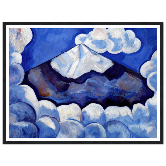 Popocatepetl, Spirited Morning– Mexico (1932) Art Print | Marsden Hartley - Framed Poster - 30x40 cm / 12x16″ - Black frame