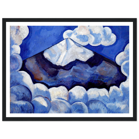 Popocatepetl, Spirited Morning– Mexico (1932) Art Print | Marsden Hartley - Framed Poster - 30x40 cm / 12x16″ - Black frame