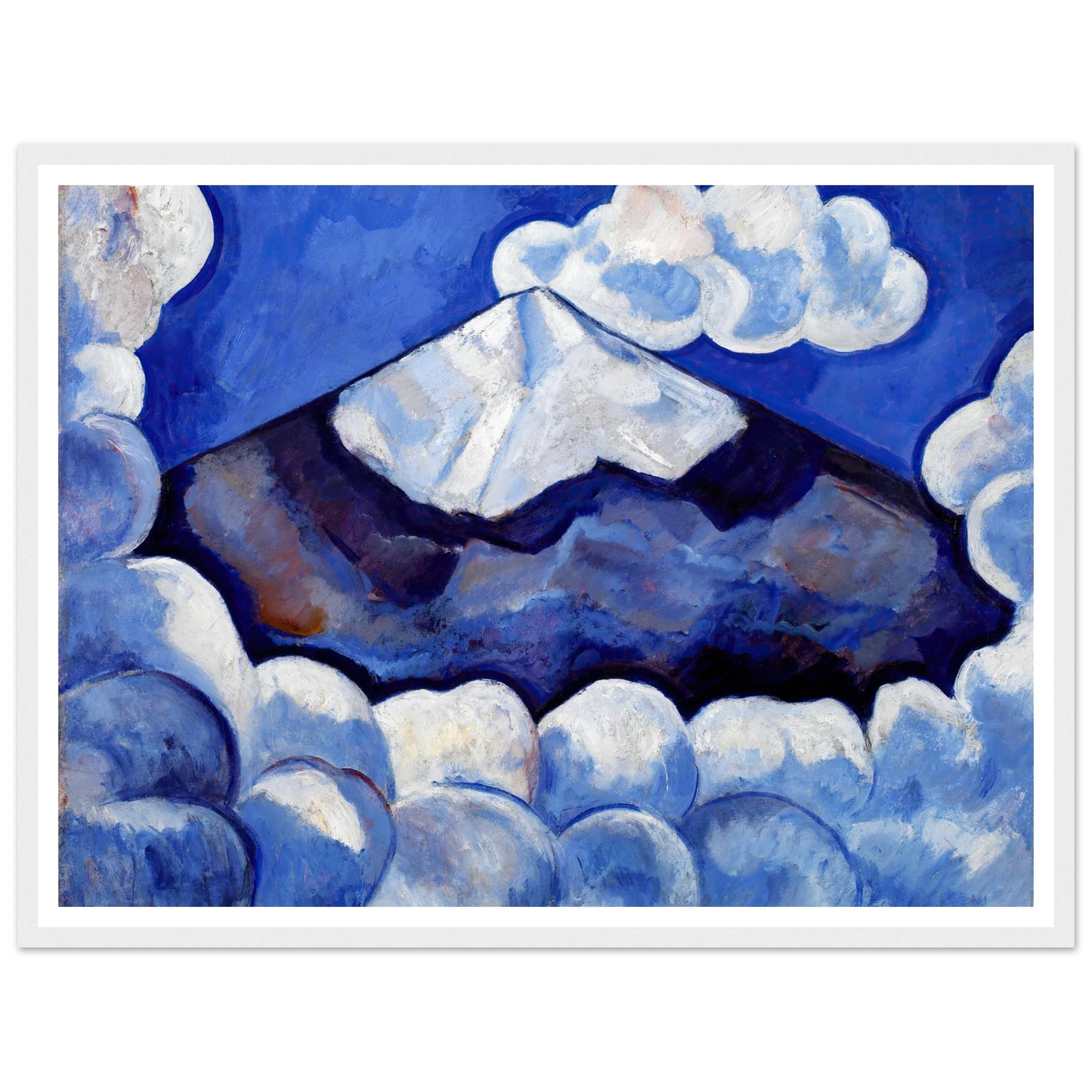 Popocatepetl, Spirited Morning– Mexico (1932) Art Print | Marsden Hartley - Framed Poster - 30x40 cm / 12x16″ - Black frame