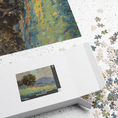 Poppies with Oak Trees Puzzle | Granville Redmond - - 252 pcs (Horizontal) - 