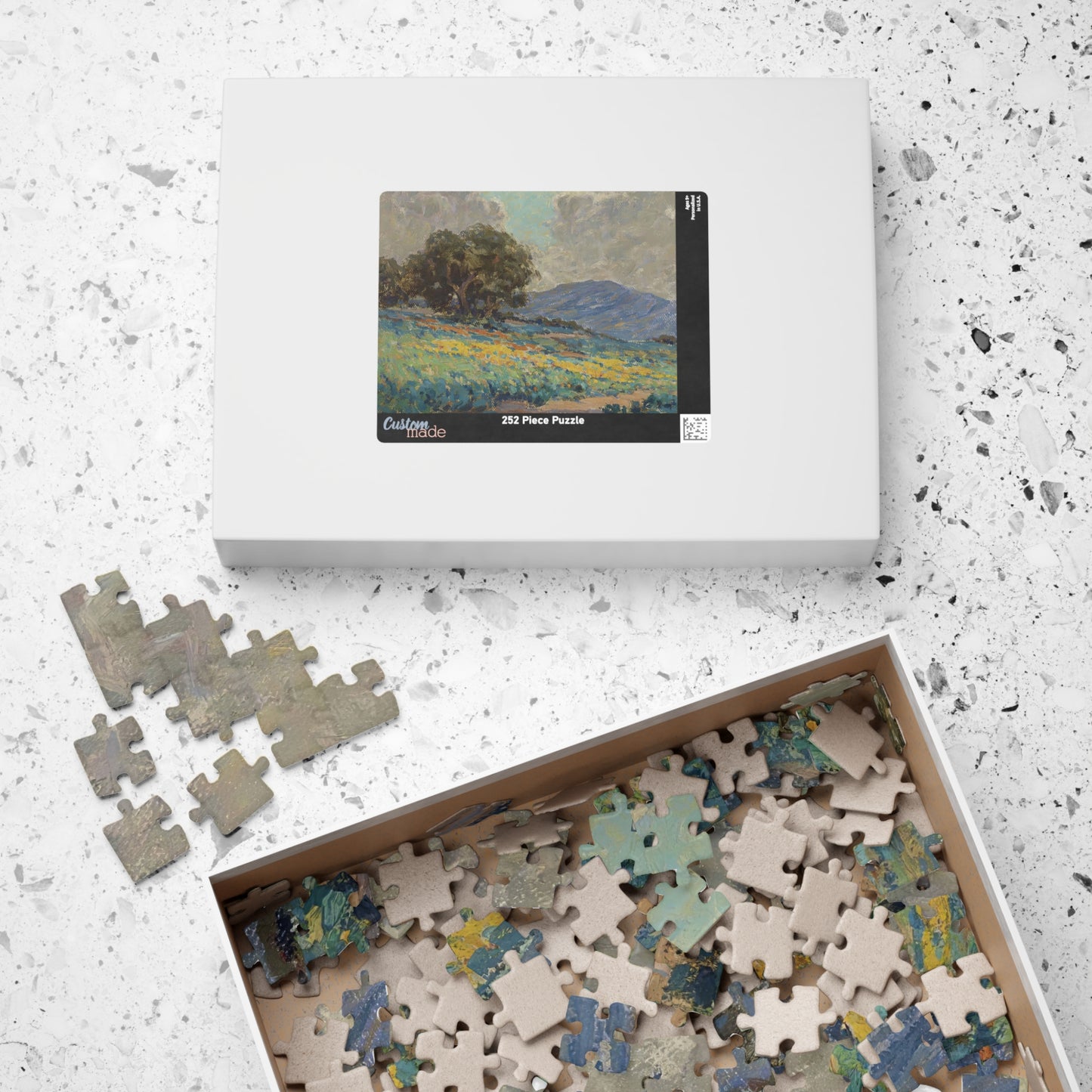Poppies with Oak Trees Puzzle | Granville Redmond - - 252 pcs (Horizontal) - 