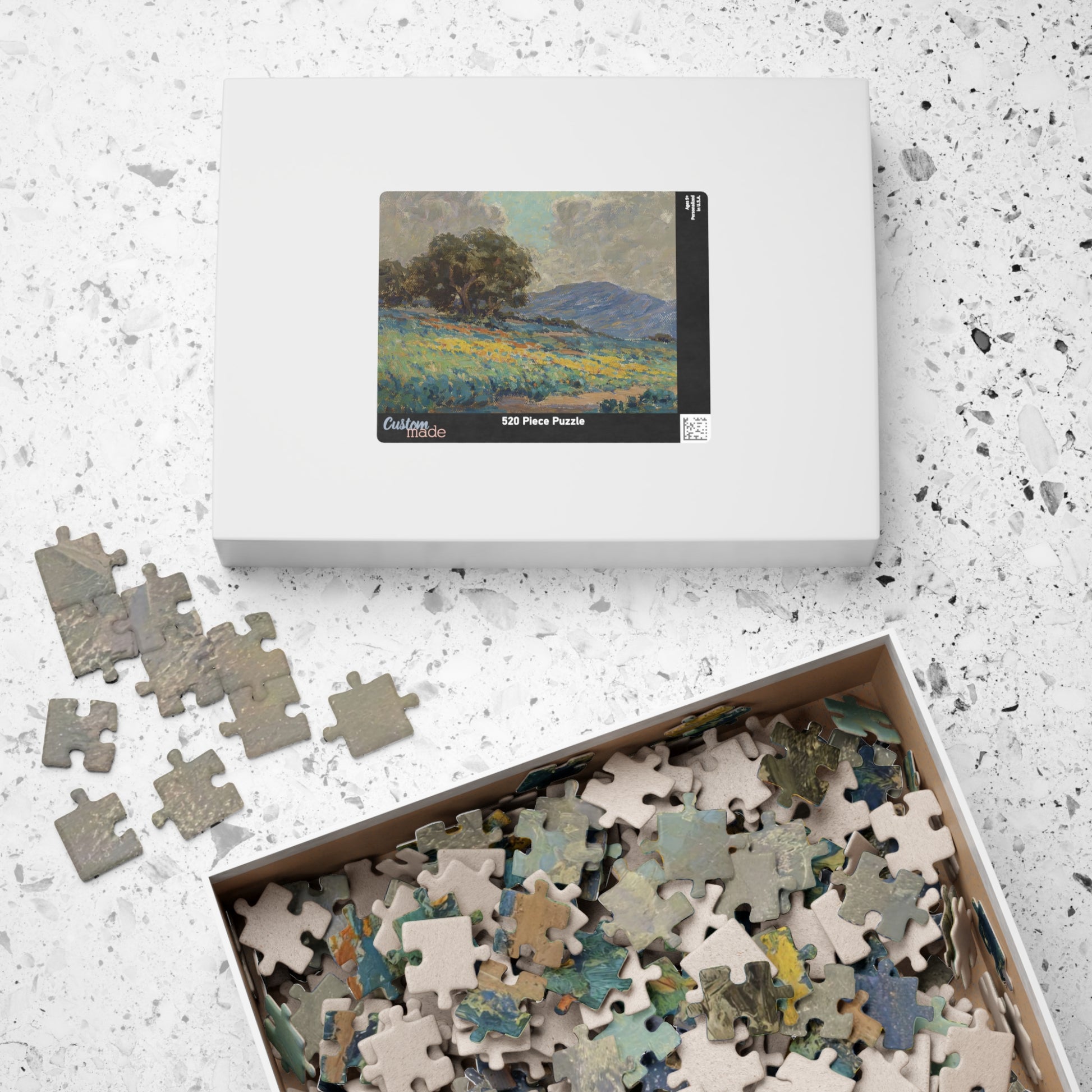 Poppies with Oak Trees Puzzle | Granville Redmond - - 252 pcs (Horizontal) - 