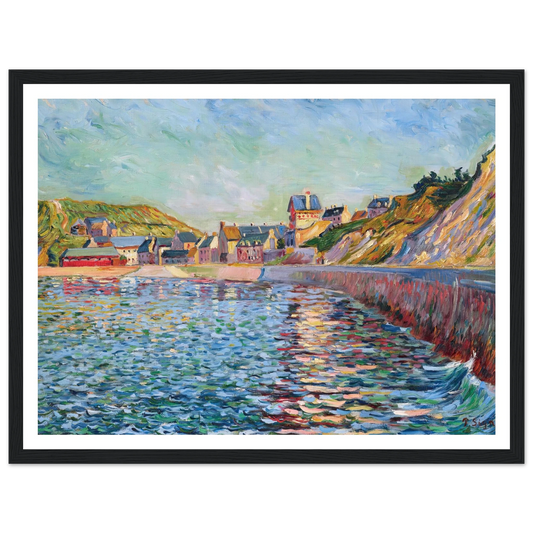 Port-en-Bessin, L’avant-port (1884) Art Print | Paul Signac - Framed Poster - 30x40 cm / 12x16″ - Black frame