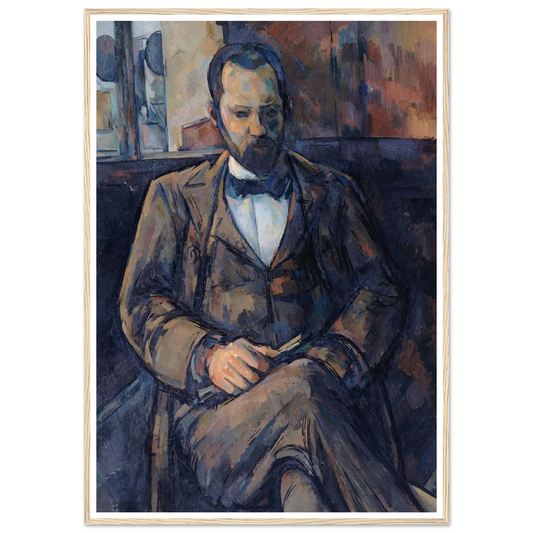 Portrait d’Ambroise Vollard (1899) Art Print | Paul Cezanne - Framed Poster - 30x40 cm / 12x16″ - Black frame