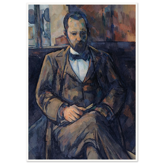 Portrait d’Ambroise Vollard (1899) Art Print | Paul Cezanne - Framed Poster - 30x40 cm / 12x16″ - Black frame