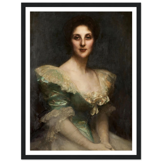 Portrait de Fanny Thérèse Reinach (1896) Art Print | Pascal Adolphe Jean Dagnan Bouveret - Framed Poster - 30x40 cm / 12x16″ - Black frame