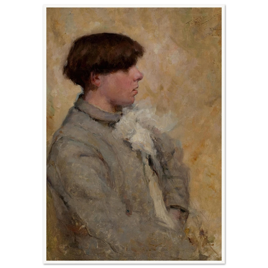 Portrait of a Boy (circa 1885-1889) Art Print | Robert Reid - Framed Poster - 30x40 cm / 12x16″ - Black frame
