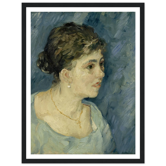 Portrait of a prostitute (1885) Art Print | Vincent van Gogh - Framed Poster - 30x40 cm / 12x16″ - Black frame