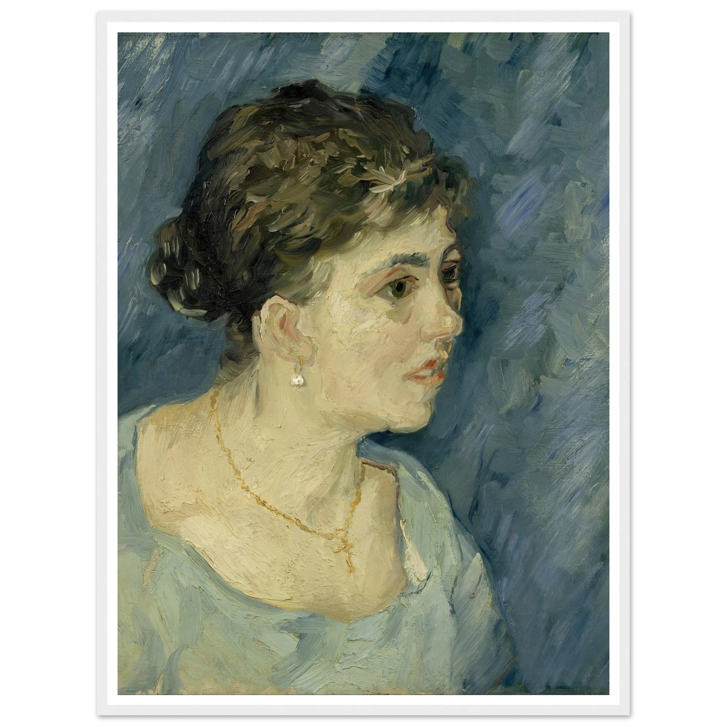 Portrait of a prostitute (1885) Art Print | Vincent van Gogh - Framed Poster - 30x40 cm / 12x16″ - Black frame