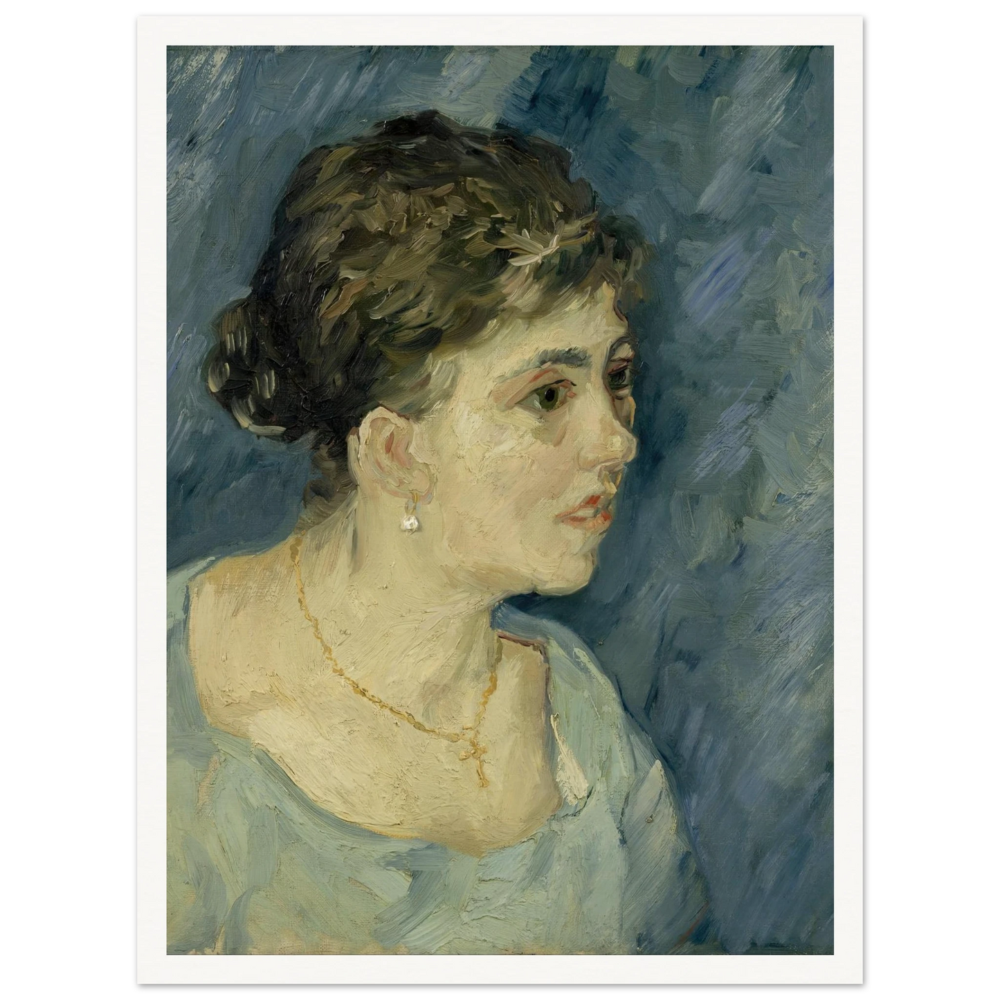 Portrait of a prostitute (1885) Art Print | Vincent van Gogh - Framed Poster - 30x40 cm / 12x16″ - Black frame