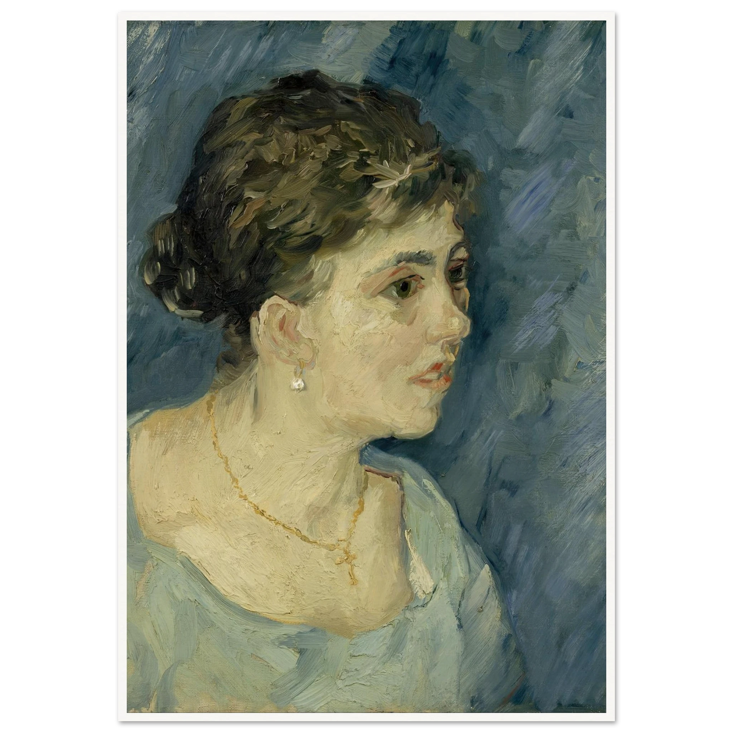 Portrait of a prostitute (1885) Art Print | Vincent van Gogh - Framed Poster - 30x40 cm / 12x16″ - Black frame