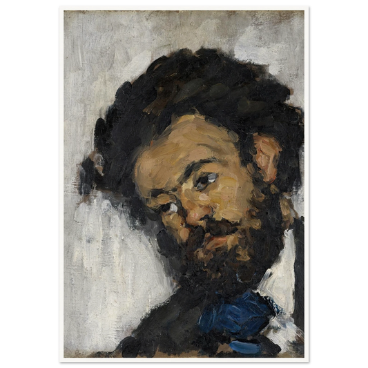 Portrait Of Antoine-Fortuné Marion (1871) Art Print | Paul Cezanne - Framed Poster - 30x40 cm / 12x16″ - Black frame