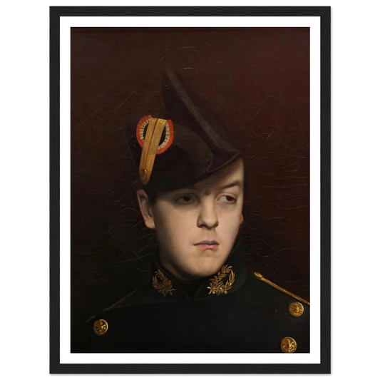 Portrait of Armand Gérome Art Print | Jean Leon Gerome - Framed Poster - 30x40 cm / 12x16″ - Black frame