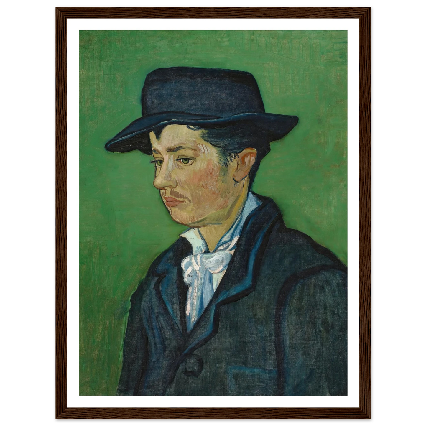 Portrait Of Armand Roulin (1888) Art Print | Vincent van Gogh - Framed Poster - 30x40 cm / 12x16″ - Black frame