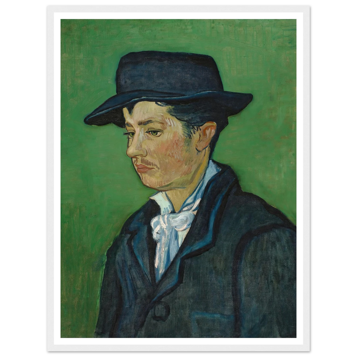 Portrait Of Armand Roulin (1888) Art Print | Vincent van Gogh - Framed Poster - 30x40 cm / 12x16″ - Black frame
