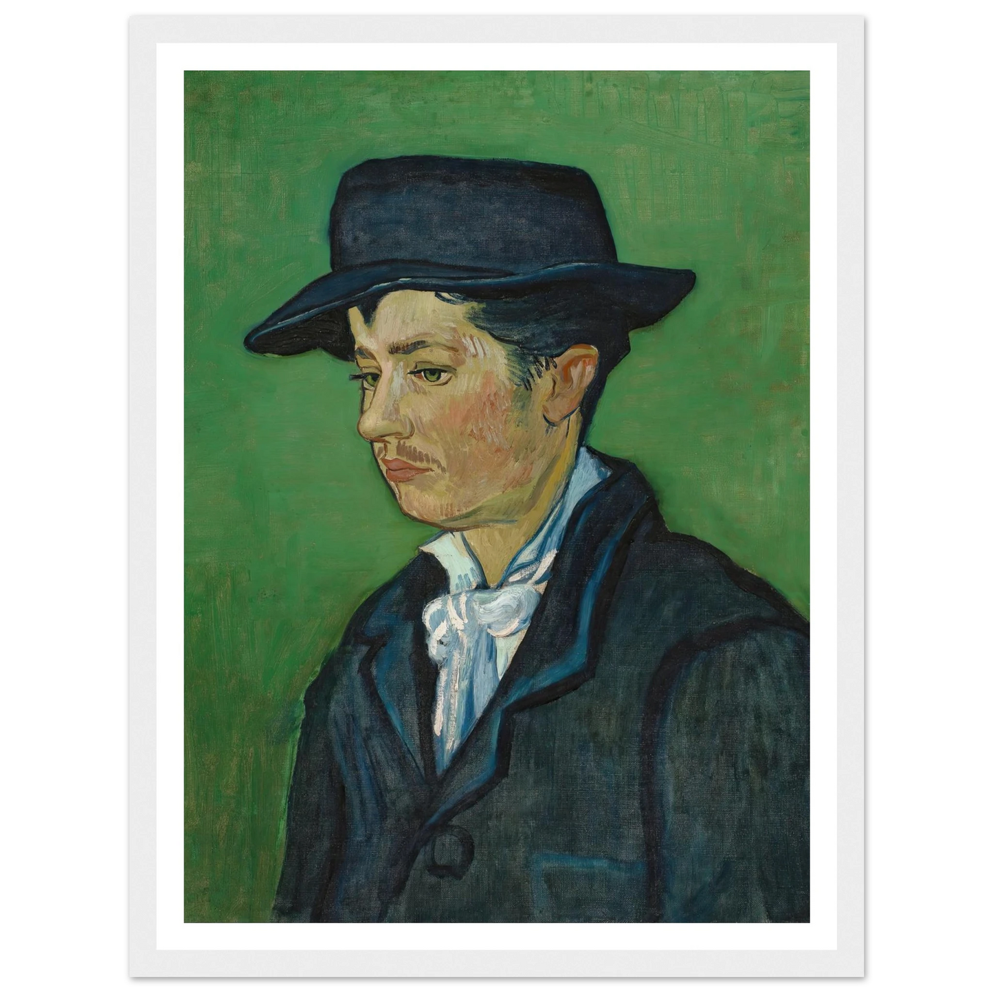 Portrait Of Armand Roulin (1888) Art Print | Vincent van Gogh - Framed Poster - 30x40 cm / 12x16″ - Black frame