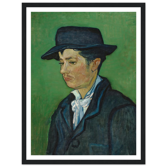 Portrait Of Armand Roulin (1888) Art Print | Vincent van Gogh - Framed Poster - 30x40 cm / 12x16″ - Black frame