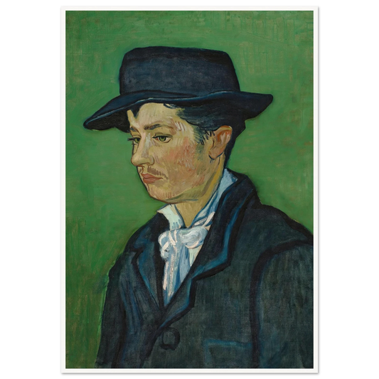 Portrait Of Armand Roulin (1888) Art Print | Vincent van Gogh - Framed Poster - 30x40 cm / 12x16″ - Black frame