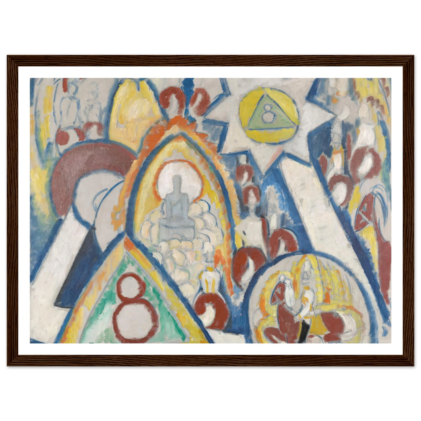 Portrait of Berlin (1913) Art Print | Marsden Hartley - Framed Poster - 30x40 cm / 12x16″ - Black frame