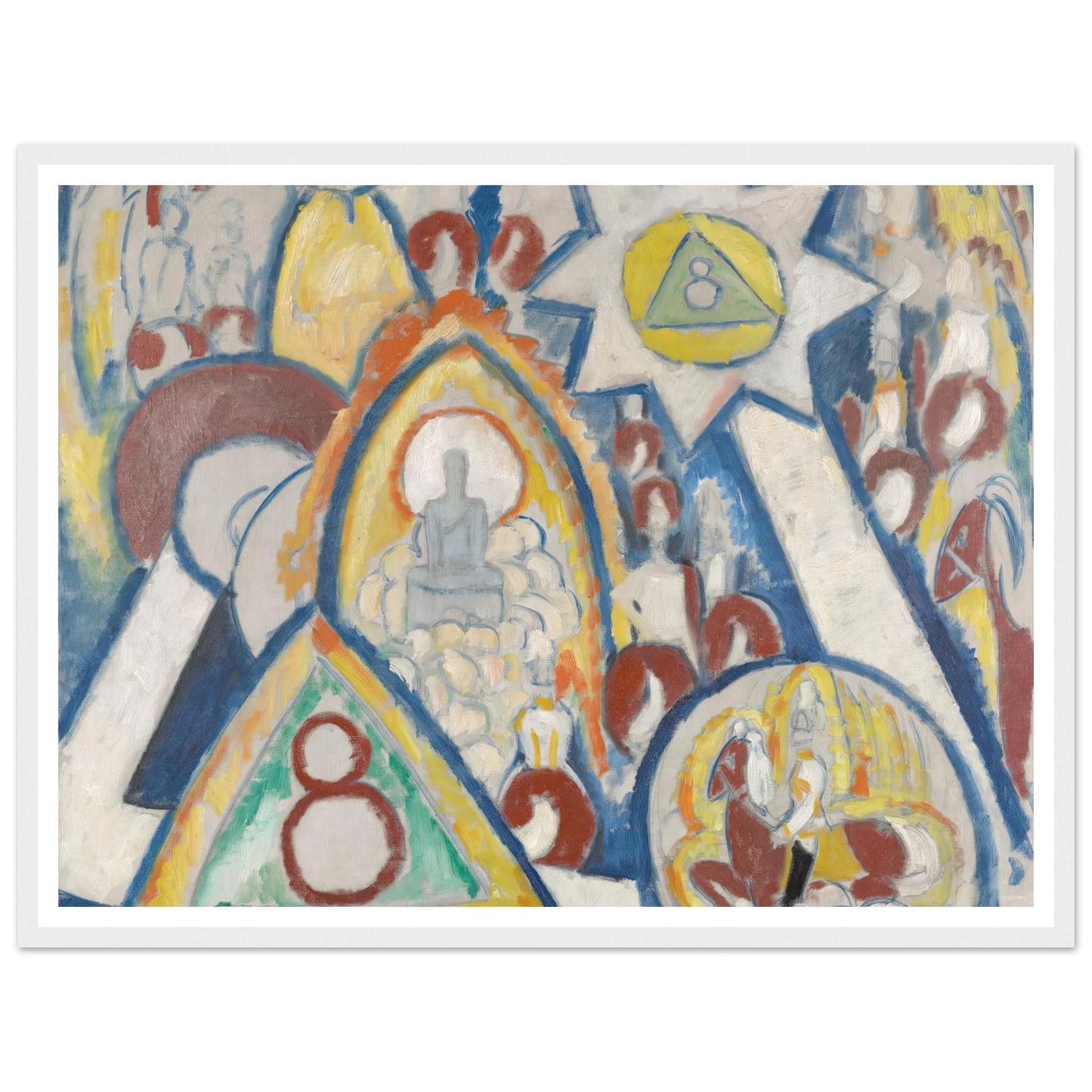 Portrait of Berlin (1913) Art Print | Marsden Hartley - Framed Poster - 30x40 cm / 12x16″ - Black frame