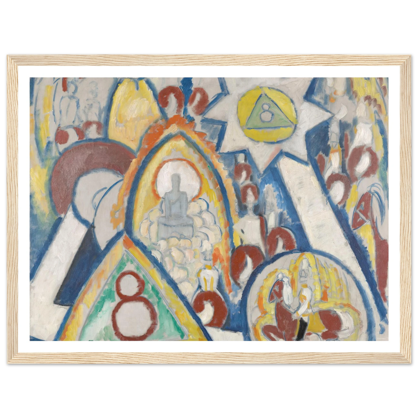 Portrait of Berlin (1913) Art Print | Marsden Hartley - Framed Poster - 30x40 cm / 12x16″ - Black frame