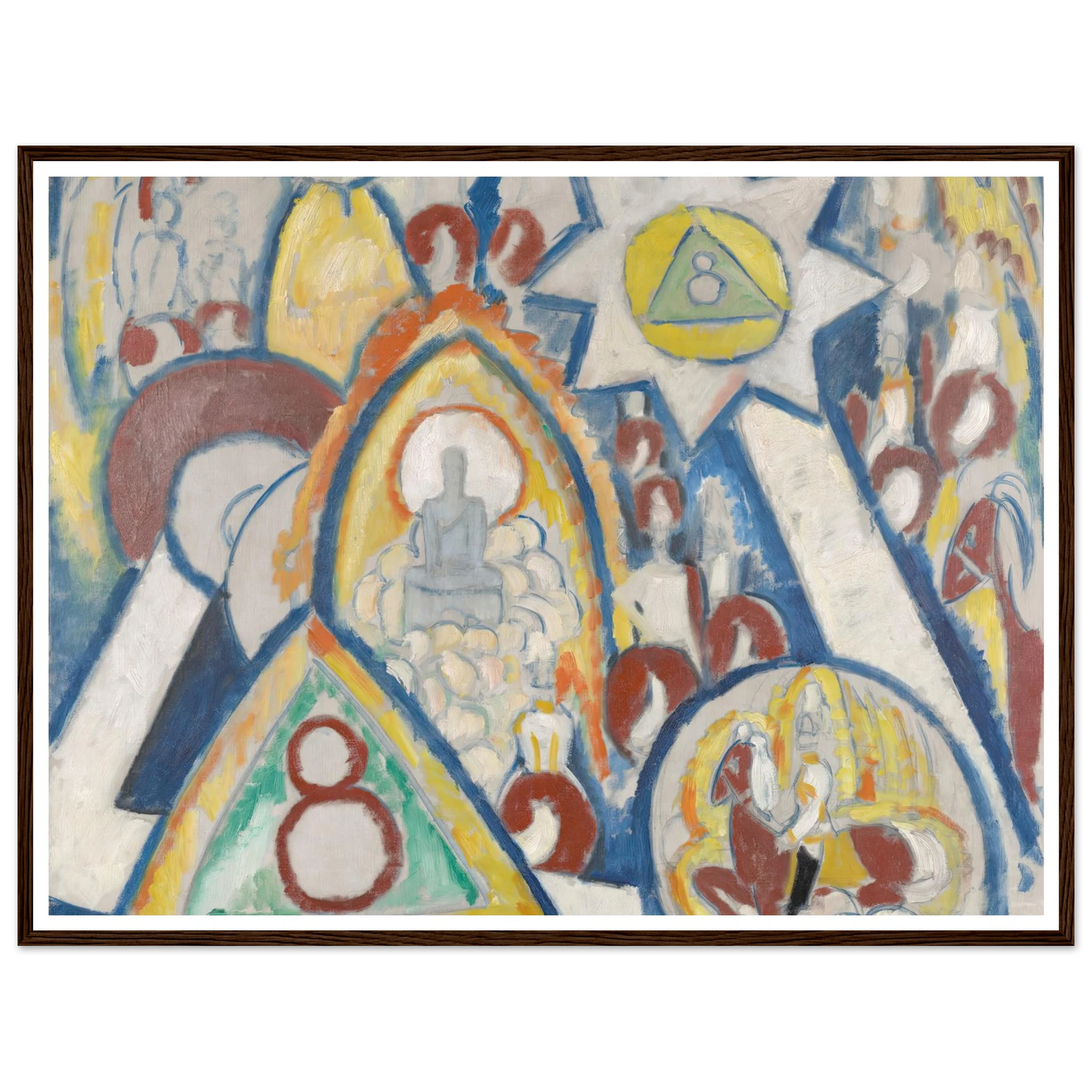 Portrait of Berlin (1913) Art Print | Marsden Hartley - Framed Poster - 30x40 cm / 12x16″ - Black frame