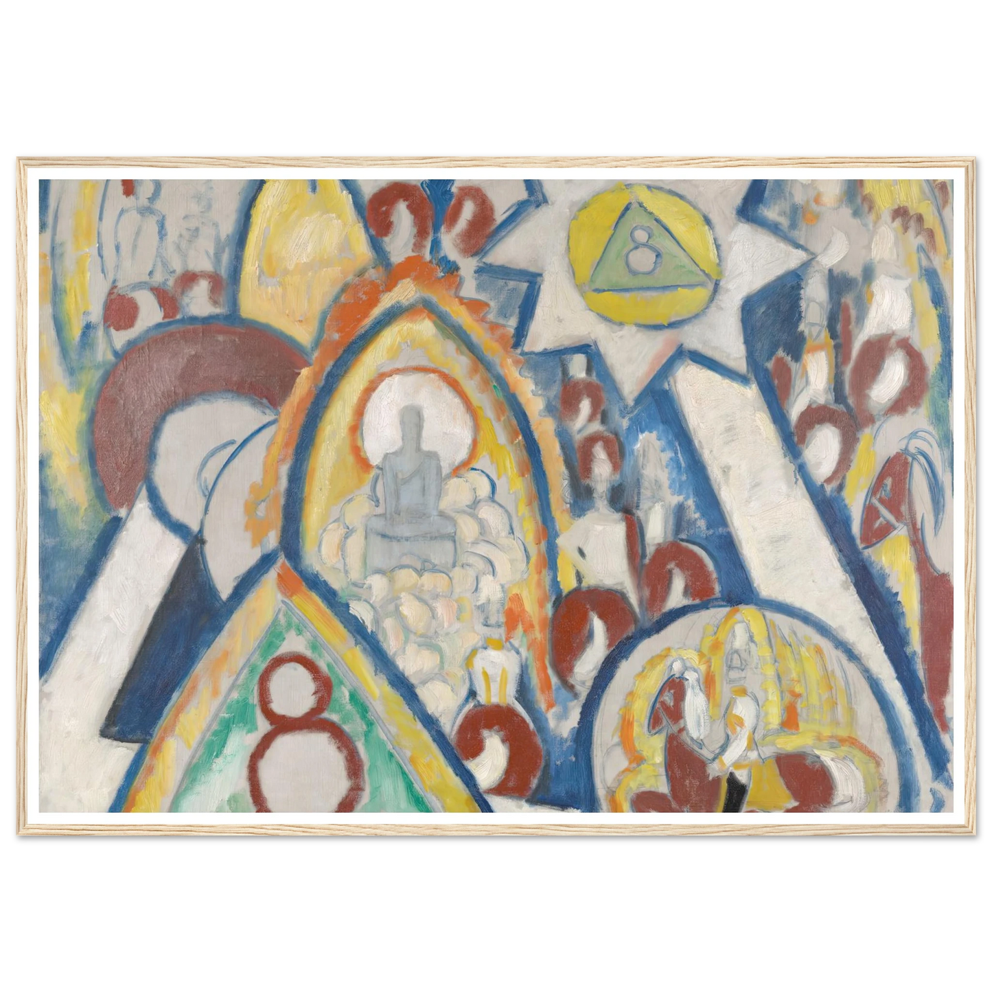 Portrait of Berlin (1913) Art Print | Marsden Hartley - Framed Poster - 30x40 cm / 12x16″ - Black frame