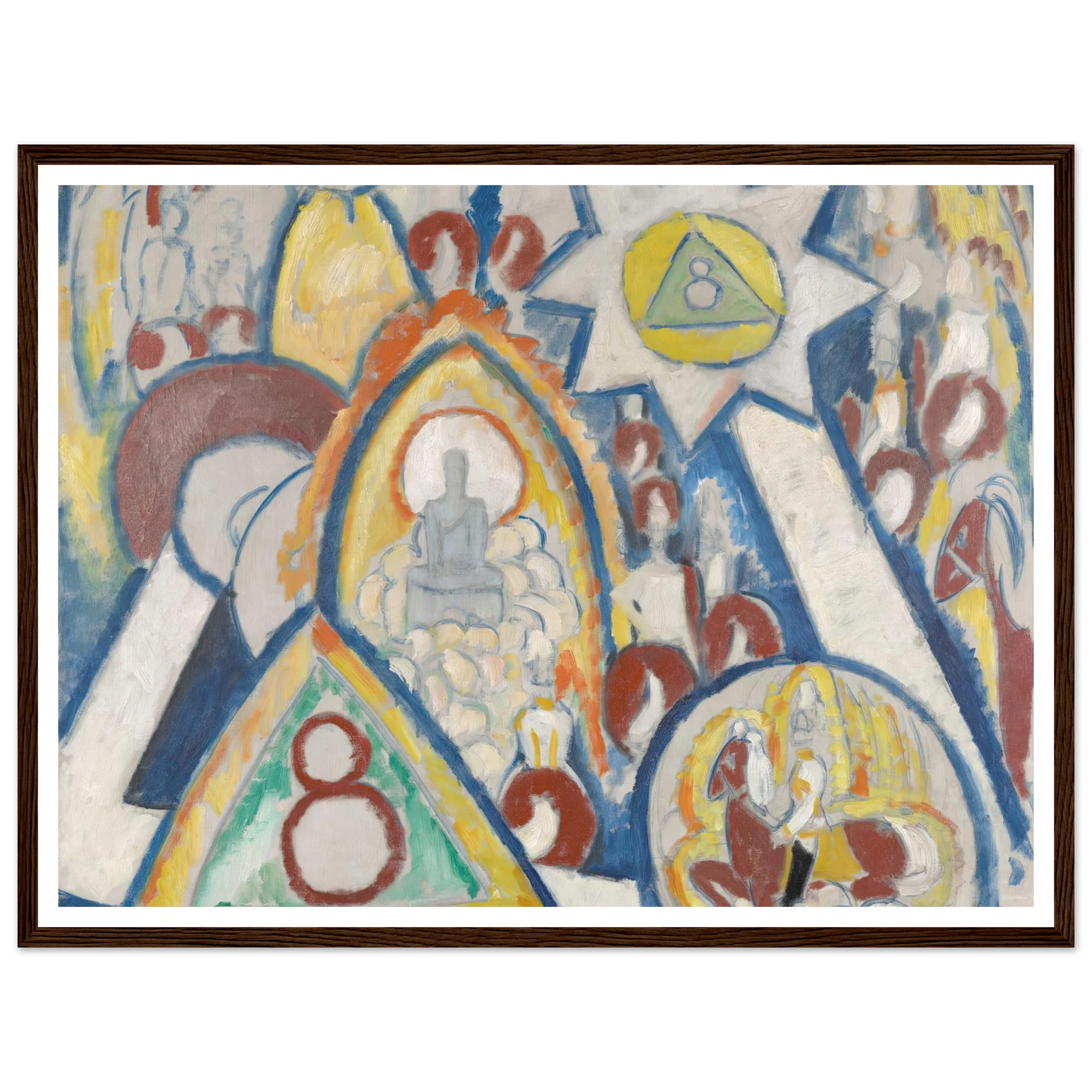 Portrait of Berlin (1913) Art Print | Marsden Hartley - Framed Poster - 30x40 cm / 12x16″ - Black frame